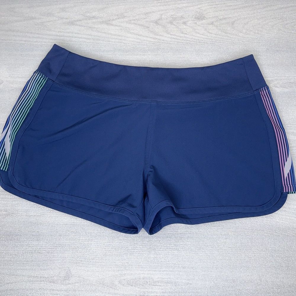 Vineyard Vines Performance Running Shorts Womens Size Small Blue Stripes NICE!